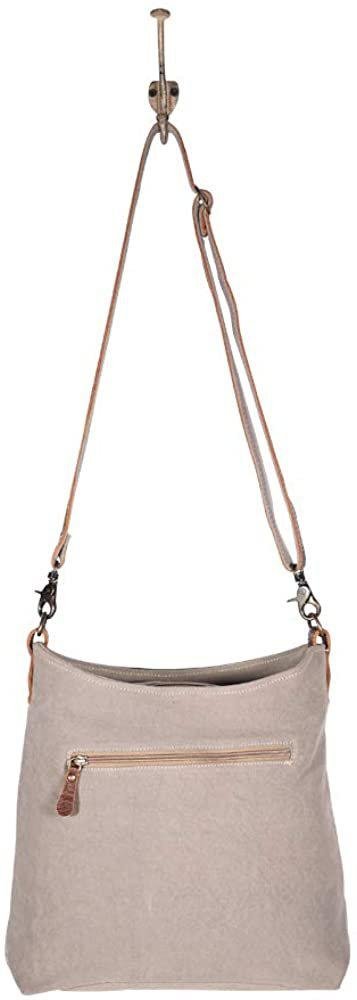 Myra Bags Naïve Canvas, leather & Rug Shoulder Bag S-1917