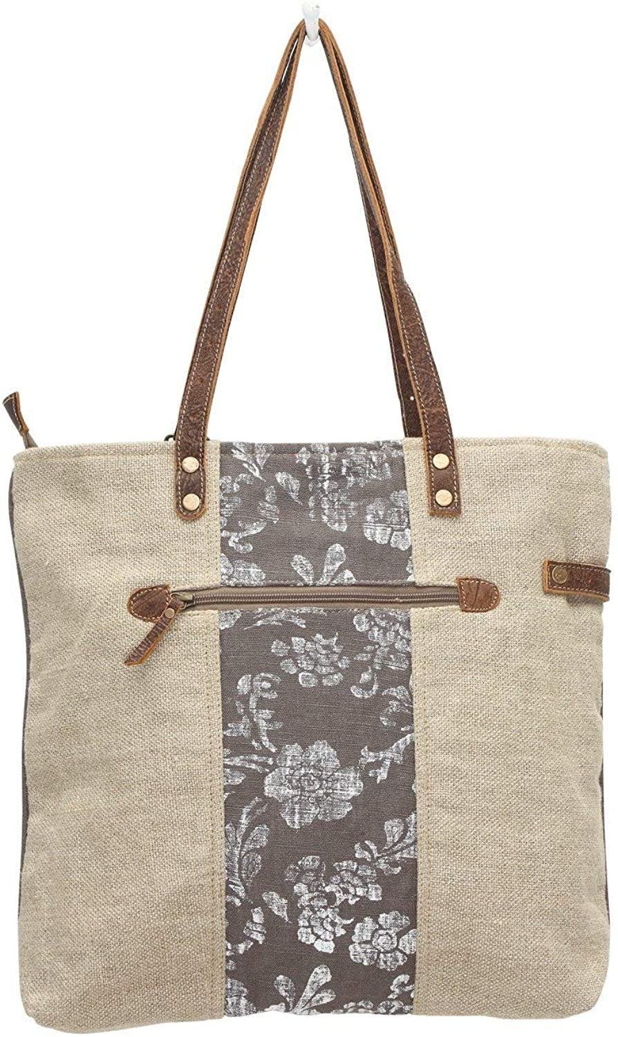 Myra Bags Old Key Upcycled Canvas Tote Bag S-0738