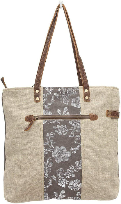 Myra Bags Old Key Upcycled Canvas Tote Bag S-0738